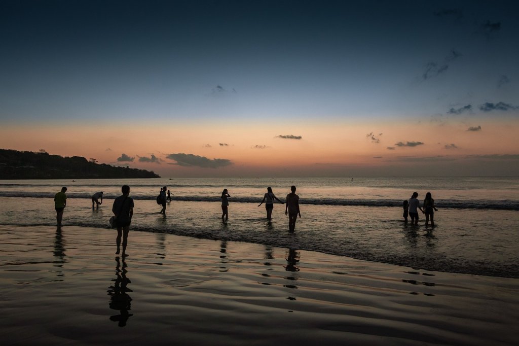 people, sea, nature