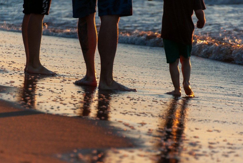 people, beach, sand