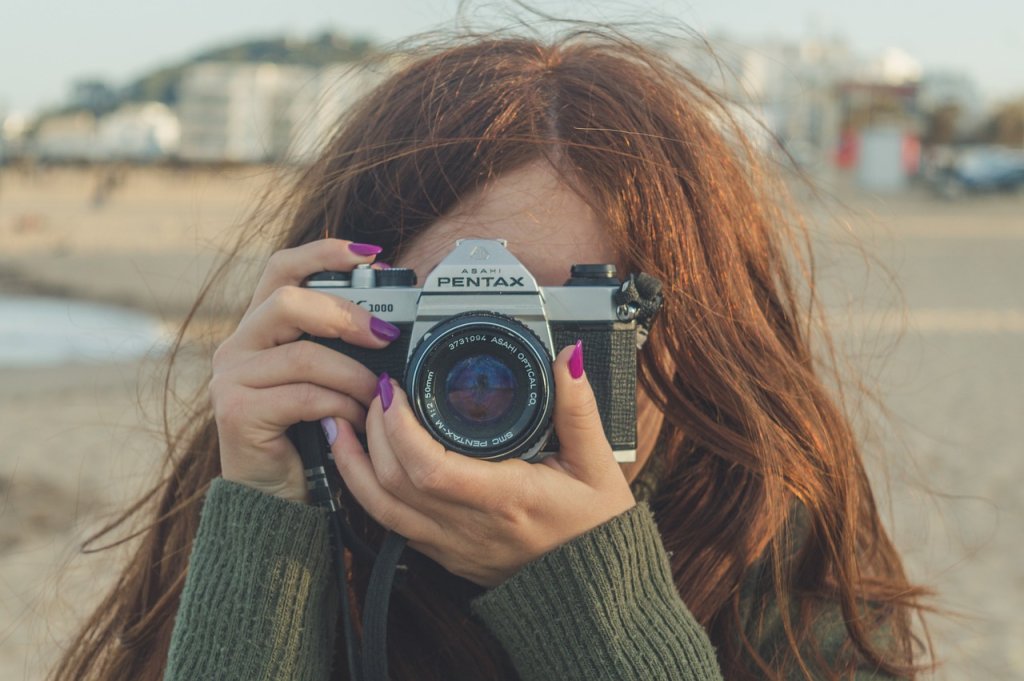 redhead, smile, girl