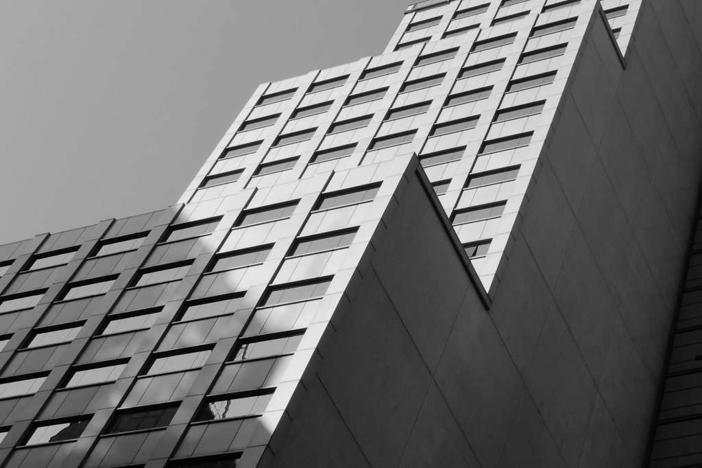 High Rise Building with Glass Windows