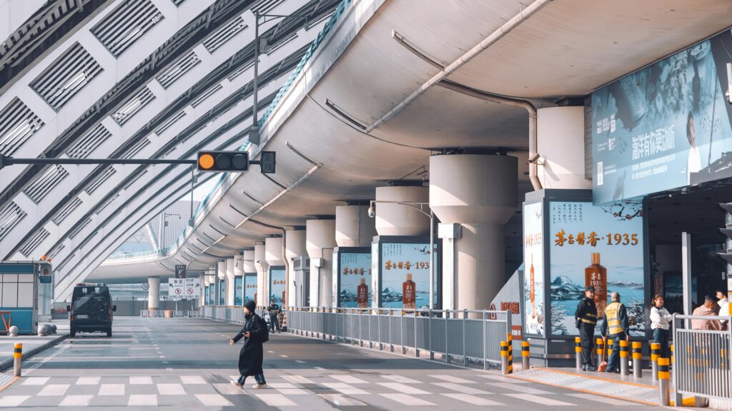 Entrance of Chengdu Airport